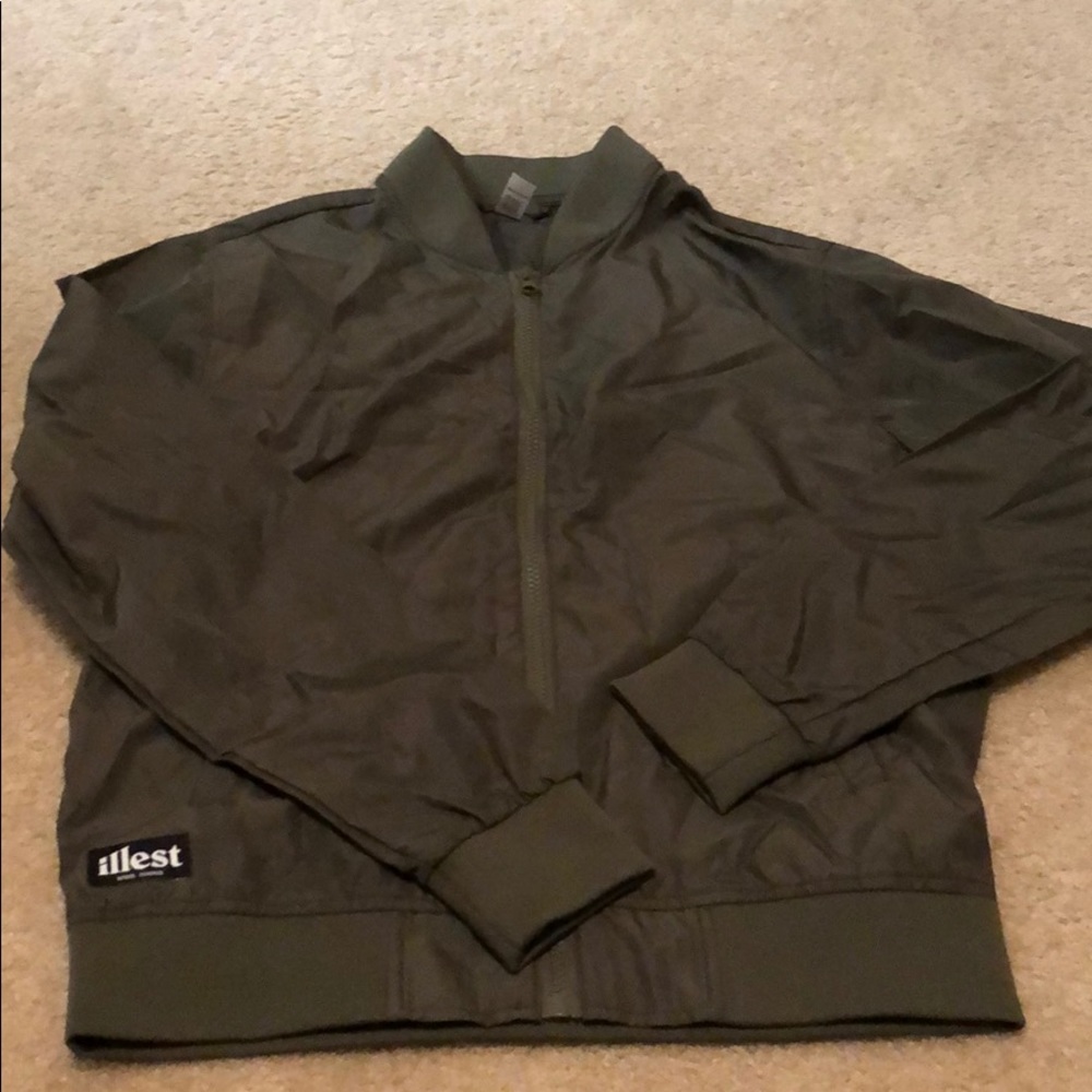 green bomber jacket